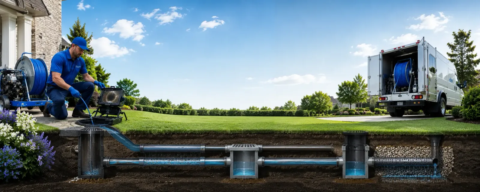 Outdoor drain cleaning information for Evadale, TX